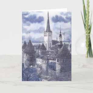Tallinn-hälsningskort Kort