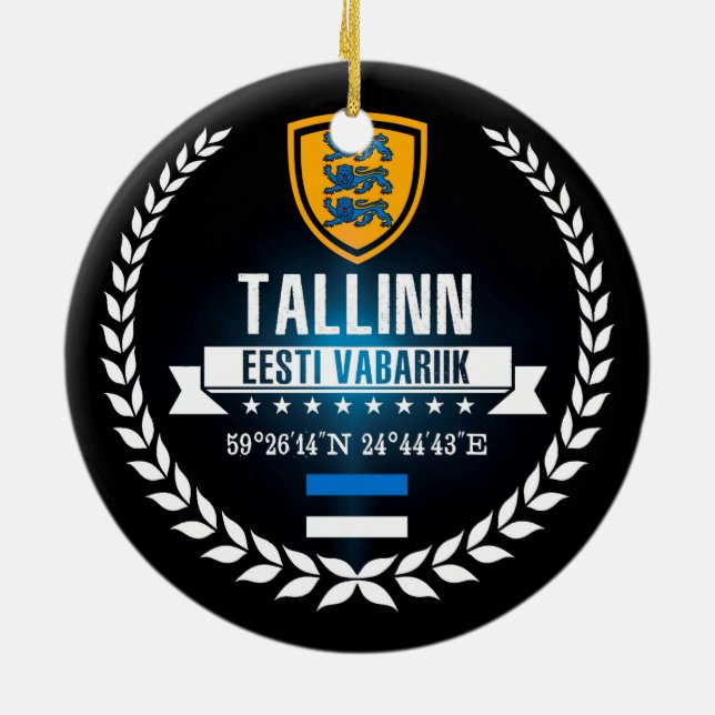 Tallinn Julgransprydnad Keramik (Baksidan)