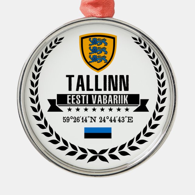 Tallinn Julgransprydnad Metall (Framsidan)