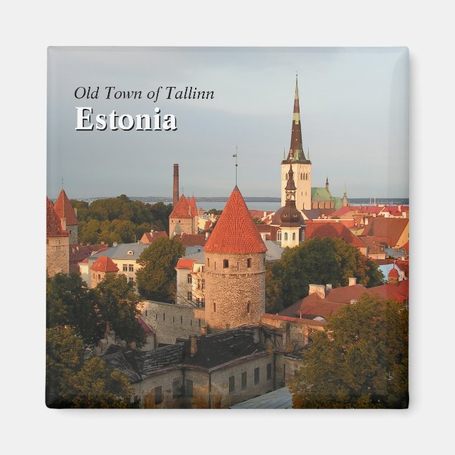 Tallinn Old Town Estland Magnet (Framsidan)