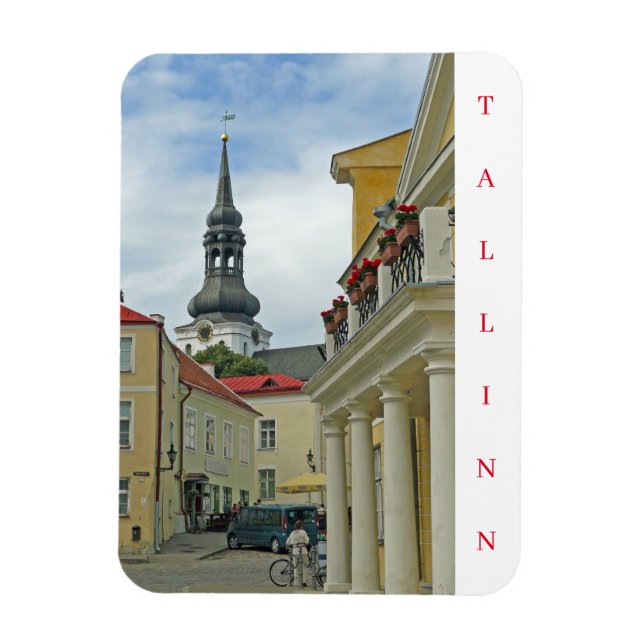 Tallinn Old Town view-kylmagnet Magnet (Vertikal)