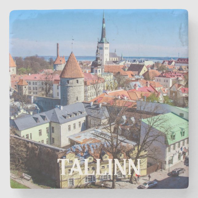 Tallinn vid tunnelbanan i Estland Stenunderlägg (Framsidan)