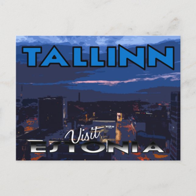 Tallinn, Visit Estonia vykort (Framsida)