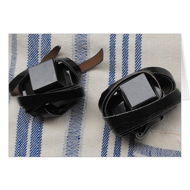 Tallis & Tefillin Hälsningskort (Framsidan Horizontal)