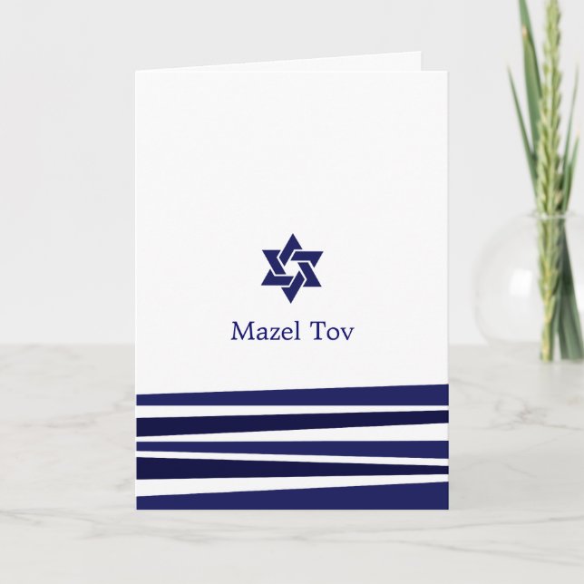 Tallit Pub Mitzvah-hälsningskort Kort (Framsida)