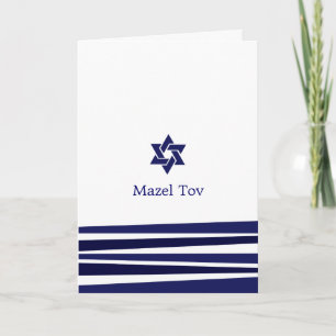 Tallit Pub Mitzvah-hälsningskort Kort