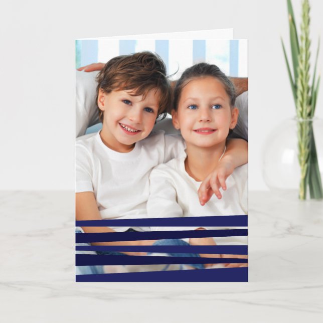 Tallit Rosh Hashanah Photo Greeting Card Helgkort (Framsida)