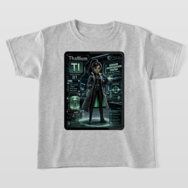 Tallium (Tl) –  ATOMIVRA™ Kollektion T Shirt (Laydown)