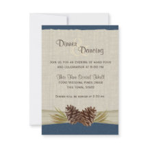 Tallkottar och Jute Marinblå Mottagning