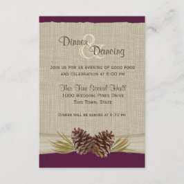 Tallkottar och juteplommonmottagning inbjudningar