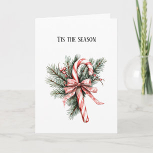 Tallrik Candy Cane Röd Jul Kort