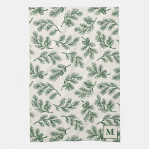 Tallrik Christmas Monogram Kökshandduk