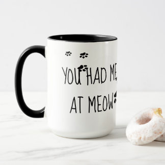 Tallrik Cute du hade mig på Meow Mugg