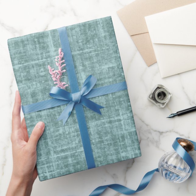 Tallrik Grön Linne Presentpapper (Gifting)