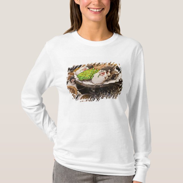 Tallrik med färska julkakao t shirt (Framsida)