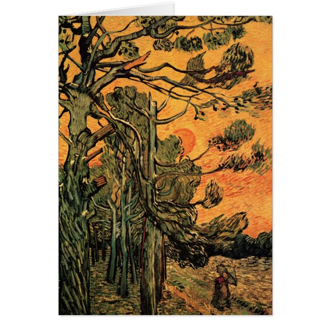 Tallrik med tallar av Vincent van Gogh Hälsningskort (Framsidan)