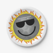 Tallrikar för förmörkelsedelpapper