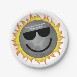 Tallrikar för förmörkelsedelpapper