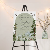 Tallskog Berg Par Dusch Välkommen