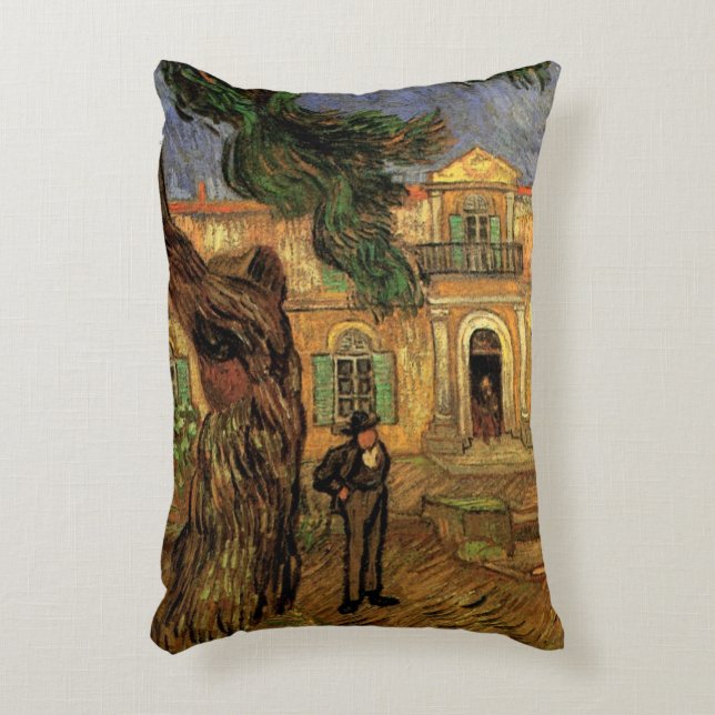 Tallträd i Saint-Paul av Vincent van Gogh Prydnadskudde (Framsidan(Vertikal))