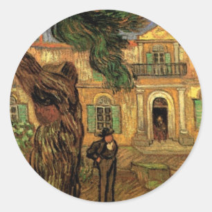 Tallträd i Saint-Paul av Vincent van Gogh Runt Klistermärke