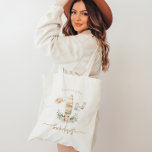 TALLULAH Boho Coastal Cowgirl Bachelorette Tygkasse<br><div class="desc">Den här bachelorette-påsmallen har cowgirl hat,  surfa board and cowgirl boots with bohemian terracotta blommigts.</div>