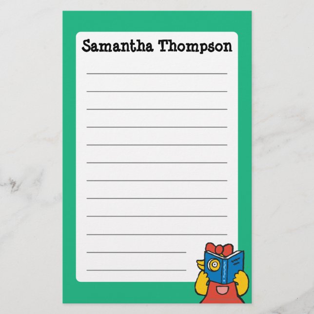 Tallulah gör ett roligt ansikte brevpapper (Framsida)