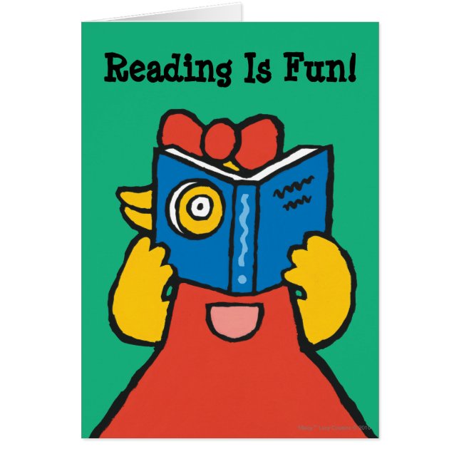 Tallulah gör ett roligt ansikte hälsningskort (Framsidan)