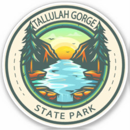 Tallulah Gorge State Park Georgia Badge Klistermärken