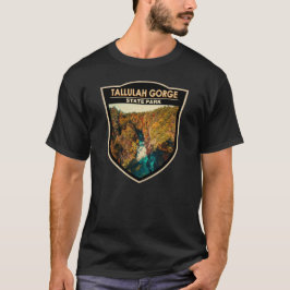 Tallulah Gorge State Park Georgia Watercolor  T Shirt
