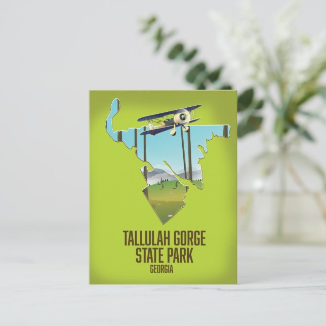 Tallulah Gorge State Park karta Vykort (Stående Fram)