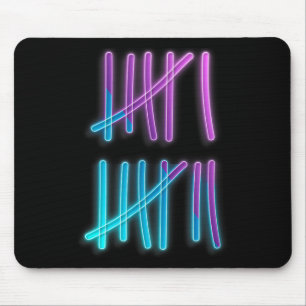 Tally Marks 67 Meme Färgglad Räkning 6 7 Brainrot Musmatta
