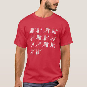 Tally Marks 70 år gammal 70-årsdag vänner T Shirt