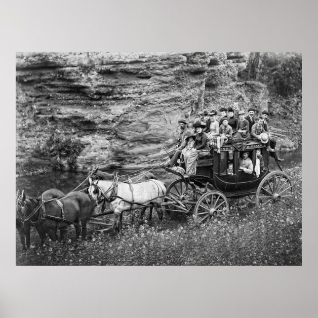 TALLYHO COACH PARTY c. 1889 Poster (Framsidan)