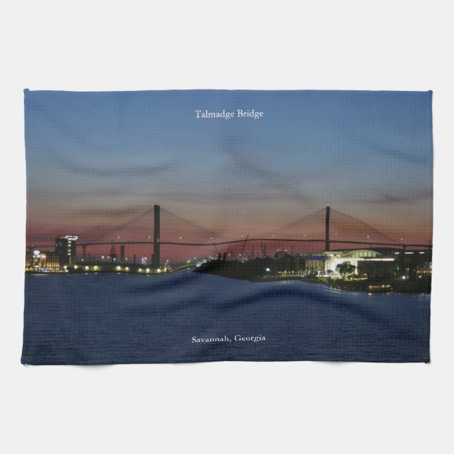 Talmadge Bridge kökshandduk (Horisontell)