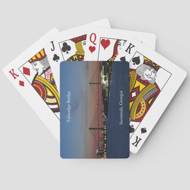 Talmadge Bridge-spelkort Casinokort (Baksidan)
