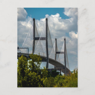 Talmadge Memorial Bridge savannah georgia Vykort