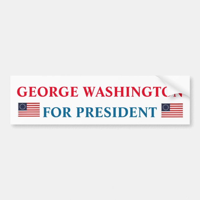 Talman Bumper Sticker: George Washington Bildekal (Framsidan)