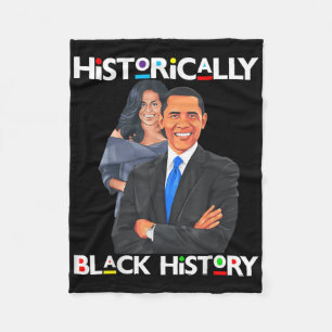 Talman Day Obama Historiskt svart historik Fleecefilt