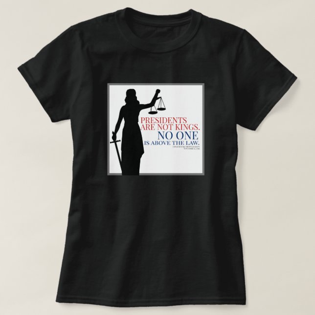 Talmännen är inte Kung ingen står över lagen T Shirt (Design framsida)