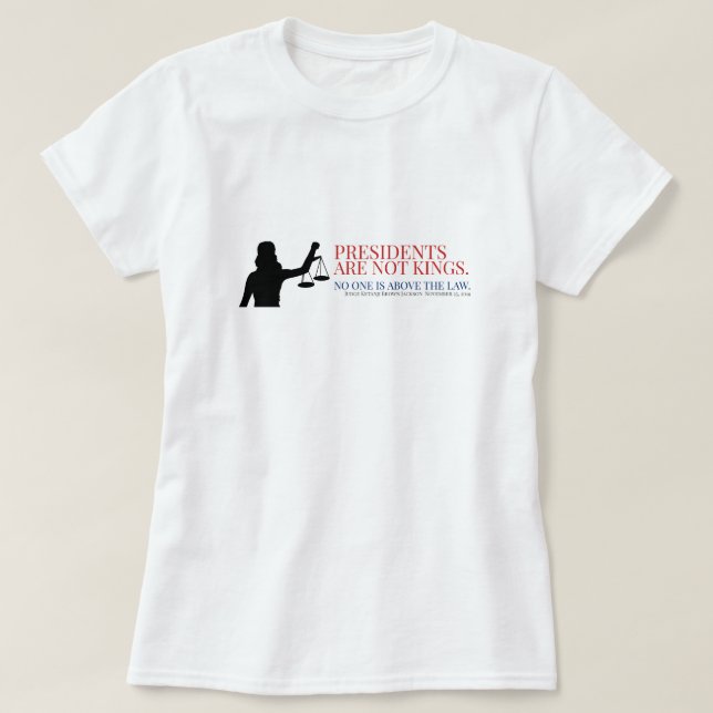 Talmännen är inte Kung ingen står över lagen T Shirt (Design framsida)