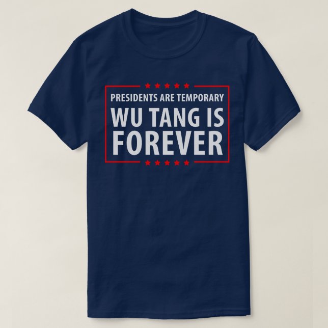 Talmännen är tillfälliga Wu är Forever Pin T Shirt (Design framsida)