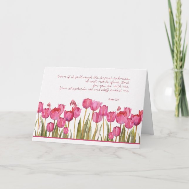 tålmodig uppmuntrancancer, kristen kort (Framsida)