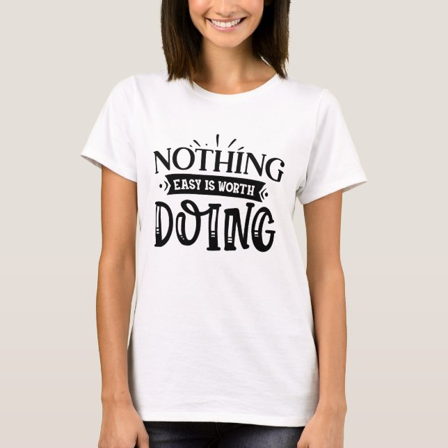 Tålmodighet Är En Dygd T-Shirt (Framsida)