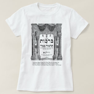 Talmud "Visdom/Gärningar" Citatpresent T-shirts Ko