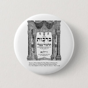 Talmud "Visdom/Gärningar" Citatpresenter T-shirts Knapp