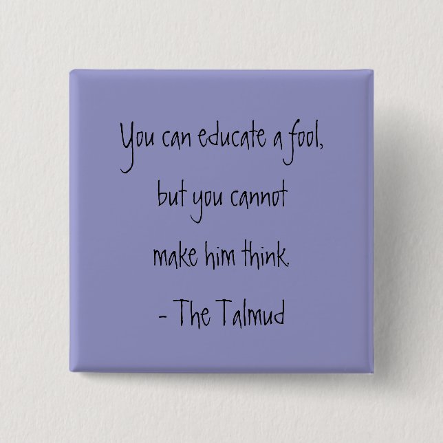 Talmud-Wisdom-citatet Knapp (Framsida)