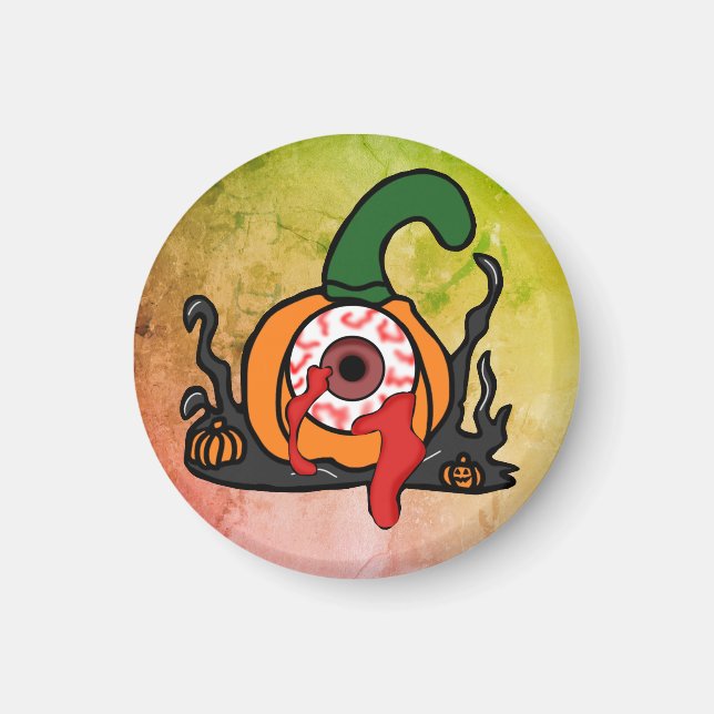 Taloky Bloodshot Pumpkin Magnet (Framsidan)