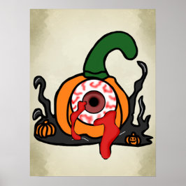 Taloky Bloodshot Pumpkin Poster