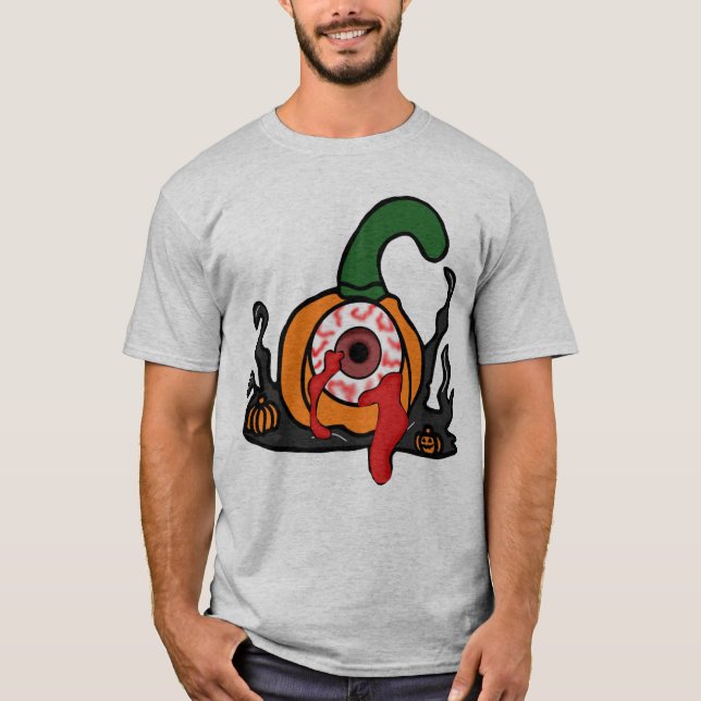 Taloky Bloodshot Pumpkin T Shirt (Framsida)